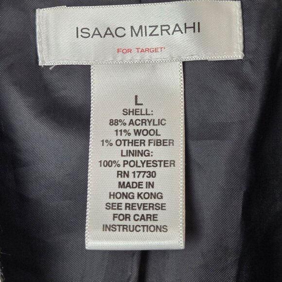 Womens Business Office Work Interview Church Blazer Jacket Isaac Mizrahi Grey L - Picture 3 of 9